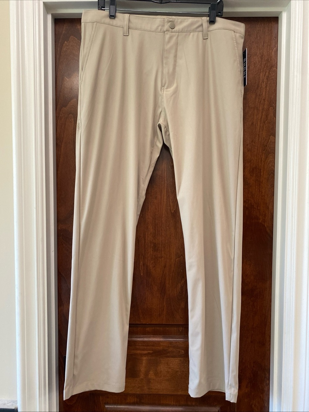Rhone Mens Commuter Pants classic 36x33 Khaki Straight Performance NWT MSRP $138